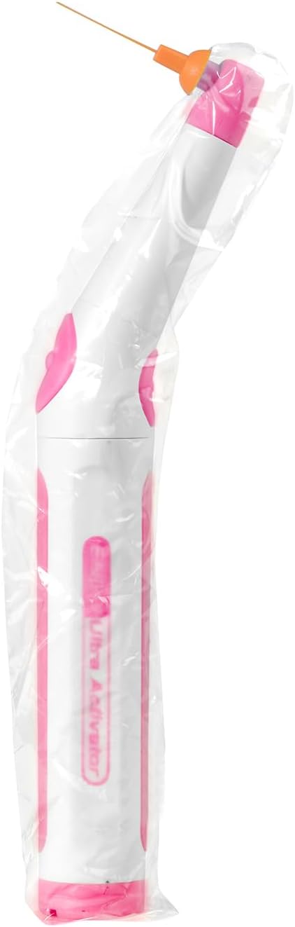 Sonic Irrigator Activator with 60 Tips USB Recharged Battery Pink