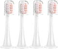 Compatible for Xiaomi Mijia T300/T500/T700 Replacement Brush Heads with Caps Sealed Package Soft for Sonic Electric Toothbrushes(4Pink)