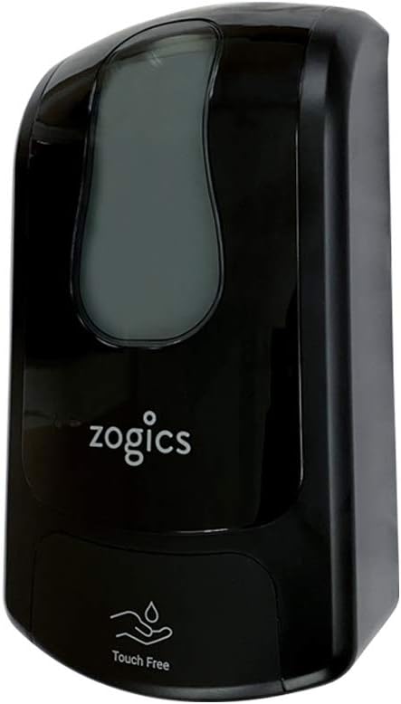 Zogics Touch-Free Automatic Dispenser for Gel Hand Sanitizer and Liquid Soap Wall-Mounted (Black)