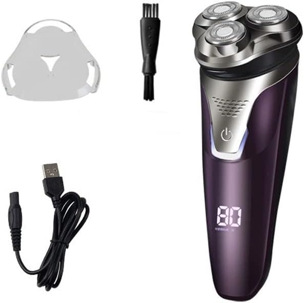 Electric Razor for Men Rotary Shaver Pop-up Beard Trimmer with LED Display and Rechargeable
