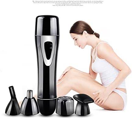 Eyebrow Trimmer Long Nose Hair TrimmerNose Hair Trimmer Razor Clipper Kit Combo Gun Face Nose Facial Eyebrow Hair Beard Trimmer (Color : White)