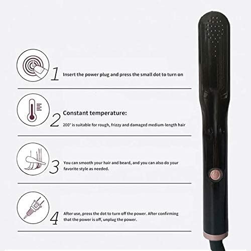 Professional Ceramic Corrugated Iron for Hair Corrugation Flat Irons Electric Curling Crimped Wide Plates Beauty Hair Iron
