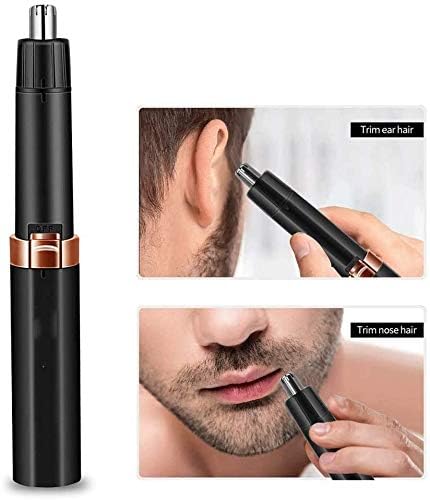 Ear Hair Trimmer – Painless Precision Tool with Rechargeable Battery Wet/Dry Easy to Clean Hypoallergenic Stainless Steel Replacement Blade 21