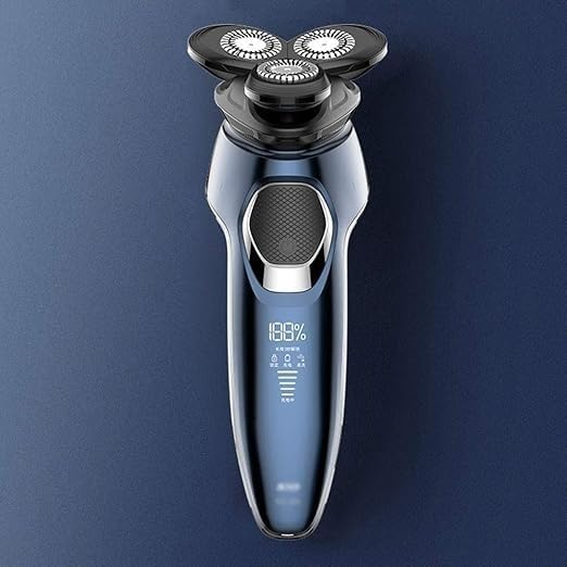 Electric Razor Electric Shavers for Men Dry Wet Waterproof Mens Rotary Facial Shaver Face Shaver Cordless Travel USB Rechargeable with Beard Trimmer LED Display for Shaving Husband Dad