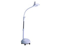 Elitzia Led Cold Light Magnifying Lamp 5 Times Magnification Movable Pulley Base Beauty Lamp for Facial Care Tattoo Or Reading ETH3008(White 3 Rings Lamp Beads)