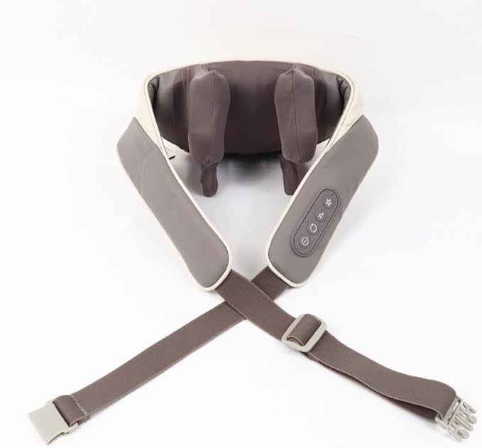 Neck and Shoulder Massager with Heat Deep Tissue Shiatsu Massage Pillow for Muscle Pain Relief for Neck Back Shoulder Leg &amp Waist. Relax Body at HomeOffice &amp Driving.