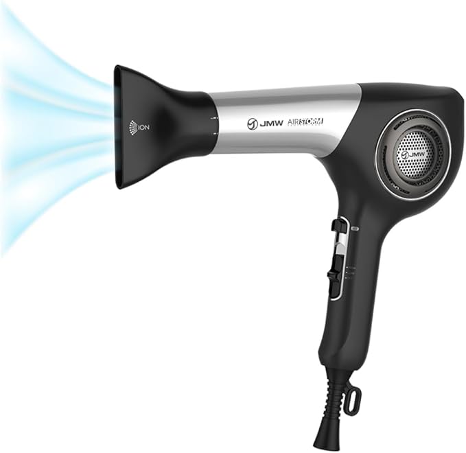 JMW Korean Professional Salon Hair Dryer AIR Storm-1600W BLDC Fast Drying Powerful Cold Wind Lightweight Quiet and Long-Lasting