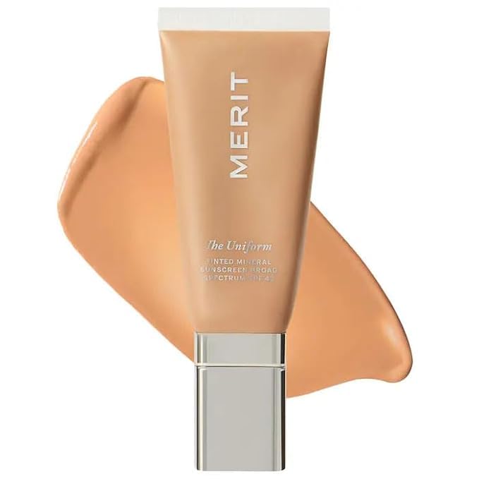 The Uniform Tinted Mineral Sunscreen Broad Spectrum SPF 45 Fragrance Free Non-Comedogenic Lightweight buildable oil-free - Color: (18 - medium warm) - Size: (1.7 oz/50 mL)
