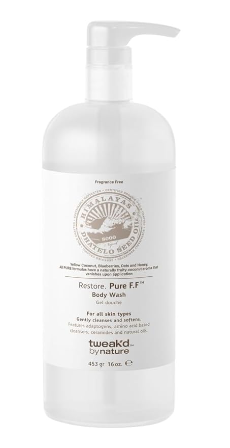 Tweak'd by Nature Body Wash Moisturizing and Exfoliating Formula 16 oz (Pure F.F)
