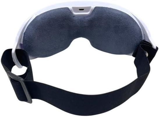 Eye Massager with Heat Heated Eye Mask with Adjustable Strap White