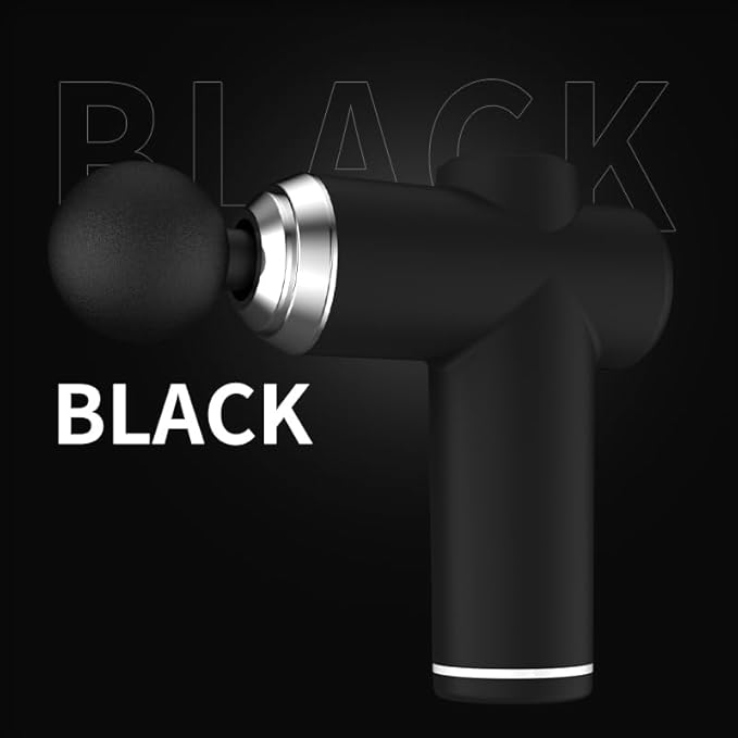 Mini Massager for MusclesMini Massage Gun Pocket-Sized Deep Tissue Massager Gun Portable Percussion Muscle Massager Gun Ultra Small &amp Quiet Muscle Massage Gun (Black)