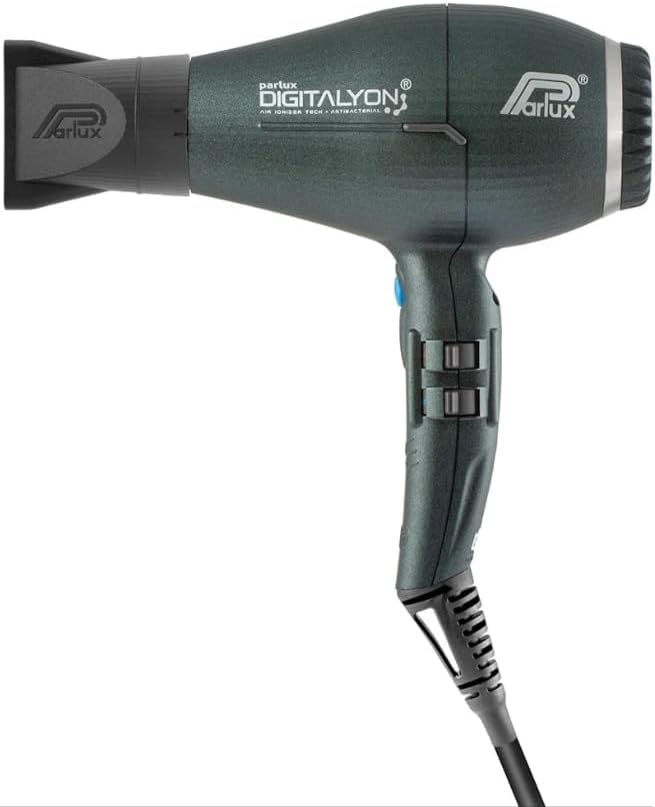 Parlux Digitalyon Hair Dryer with Magic Sense Diffuser - Anthracite Black