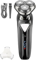 Electric Shavers for Men Wet Dry Waterproof Electric Shaver for Men Wet Dry Beard Electric Razor Facial Shaving Machine Rechargeable LCD