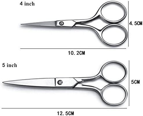 Stainless Steel Nose Hair Scissors Ear Trimmers Cut Beauty Tool4 Inch