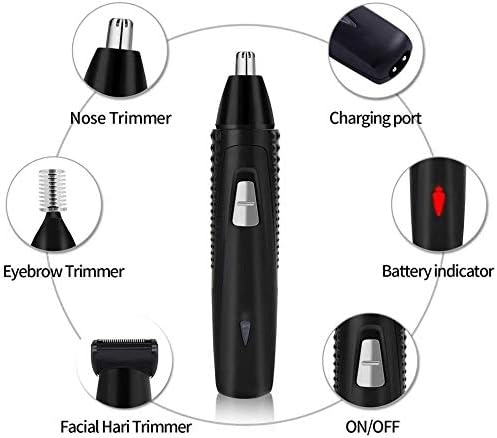Nose Trimmer for Nose/Ears and Eyebrows Professional Painless Eyebrow Facial Ear Hair Trimmer Clipper for Men and Women