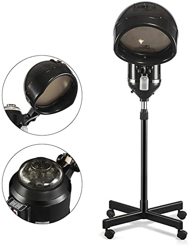 Ochine Standing Hair Steamer Professional Salon Hair Steamer Deep Conditioning Hooded Hair Steam Cap Hair Dryers Natural Curly Hair Treatment Barber Spa Styling Tools for Commercial and Home Use