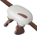 Bionic Heated Massager Portable Shiatsu Neck and Back Massager Electric Deep Tissue 4D Kneading Massage Simulated Human Hand Design for Pain Relief and Muscle Relax (Beige)