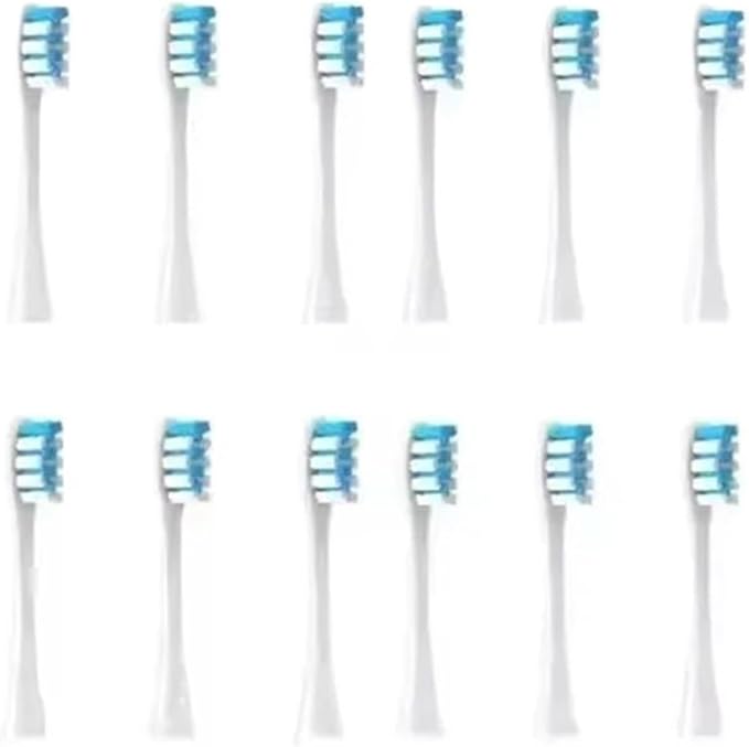 8/12Pcs Soft Vacuum Bristle Toothbrush Heads for Electric Sonic Replacement Brushes(12pcs Blue)