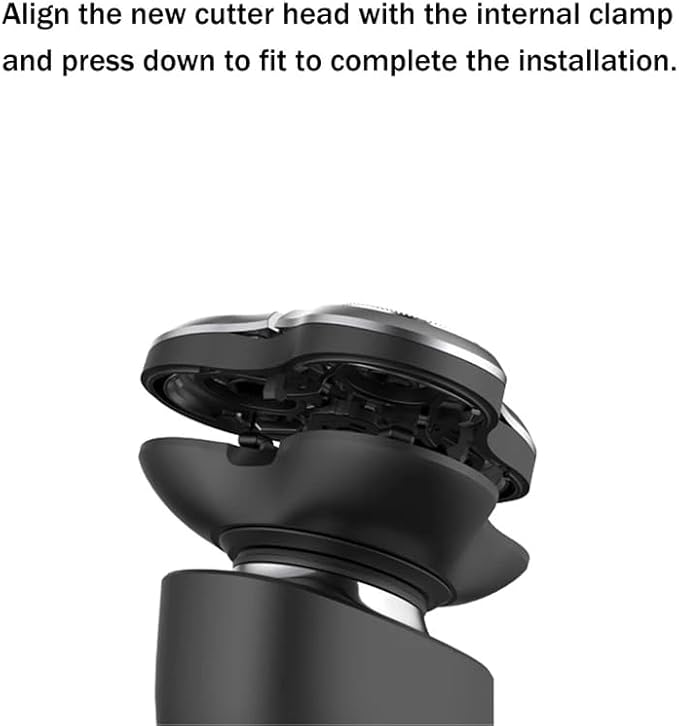 S300 Electric Razor Replacement Cutter Head Parts Fit For Xiaomi Mijia S300 S500 S500C Electric Razor Cutter Head Three Cutter Heads Black