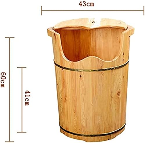 Wood Foot Bath Bucket Reducing Stress Household Cedar Barrel Foot Bath Reflexology Solid Wood Barrel Footbath Solid Wood Basin Foot Massage