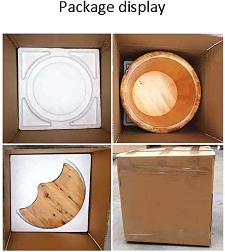 Foot Tub Wooden Foot Basin Household Gift Foot Bath Barrel Wooden Foot Tub Thicken Foot Basin Wooden for Soaking Feet Massager Foot Tub Bucket Foot Spa Tub Foot Soaking Foot Soaking Household Items De