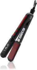 ISO Beauty ISOTRB-214 Taichi 1.5' Tourmaline-Infused 100% Solid Ceramic Flat Iron - Red &amp Black