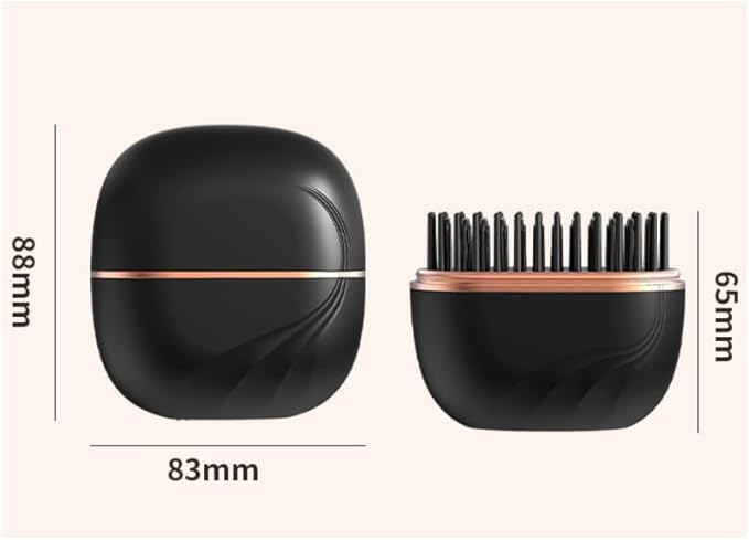 Mini Hair Straightener Rechargeable Portable Mini Hot Comb for Travel with Anti Scald Shell Lightweight and Portable 3-Speed Temperature Control for Travel Home Use (Pink)