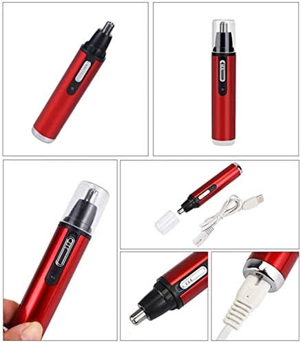 Ear and Nose Hair Painless Trimmer for Men Women USB Rechargeable Waterproof Clippers with Dual Edge Blades