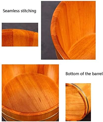 Foot Tub Wooden Foot Basin Household Gift Foot Soaker TubWooden Foot Soak Sauna BucketPure Wood Bathtub BucketHandmade Footbath BasinSauna Accessories for Footbath TubsFoot Relaxing Bath Barrel H