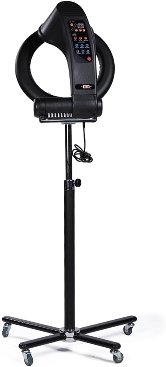 Orbiting Infrared Hair Dryer-Hair Steamer Climazone Hair Heater Dyeing Perming Machine 3 Functions + 6 Modes Standing 360° Rotating for Color Processor Salon SPA Home Hair Care