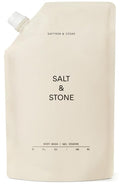 Salt &amp Stone Body Wash with Antioxidants for Deep Moisture | For Women &amp Men Sulfate Paraben &amp Dye Free Leaving Skin Soft and Hydrated | Saffron &amp Cedar Refill 32 fl oz