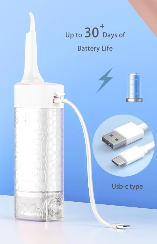 Water Flosser Oral Irrigator – Living Ozone™ US Patented TechnologyTraditional Water Flossers Rinse. We Disinfect Gums Portable for Home &amp Travel 20 Days Usage/Charges. Chemical Free.