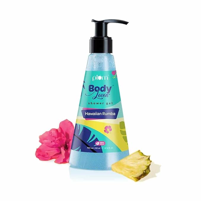 BodyLovin' Hawaiian Rumba Shower Gel | Sulphate-free Bodywash for all-skin types | Fresh Aqua Fragrance for Soft Skin | Nourishing Body Cleanser for long lasting freshness | 240 ml