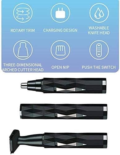 zhanghong Ear Nose Hair TrimmerUSB Rechargeable for Men Women Rechargeable Ear and Eyebrow TrimmerProfessional Waterproof Electric Nose Hair Trimmer