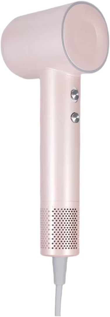 EasyLife-1 High Speed Hair Dryer Lonic Low Noise Blow Dryer with Brushless Motor for Fast Drying 2 Speed and 4 Models ThermoControl Quiet Compact Hair Blow Dryer with Diffuser (Pink)