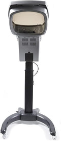 Standing Hair SteamerSpa Hair Care Hair Dye Ultrasonic Ozone Hair Steamer Oil Treatment Machine (Black)