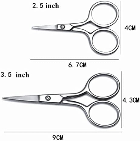 Stainless Steel Nose Hair Scissors Ear Trimmers Cut Beauty Tool4 Inch