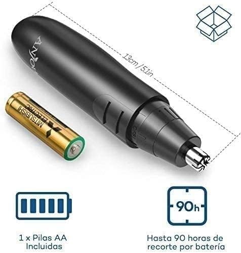 Ear and Nose Hair Trimmer for MenProfessional USB Rechargeable Nostril Nasal Hair Vacuum Cleaning System4 in 1 Lightweight Waterproof Hair and Beard Clippers Ideal Gift