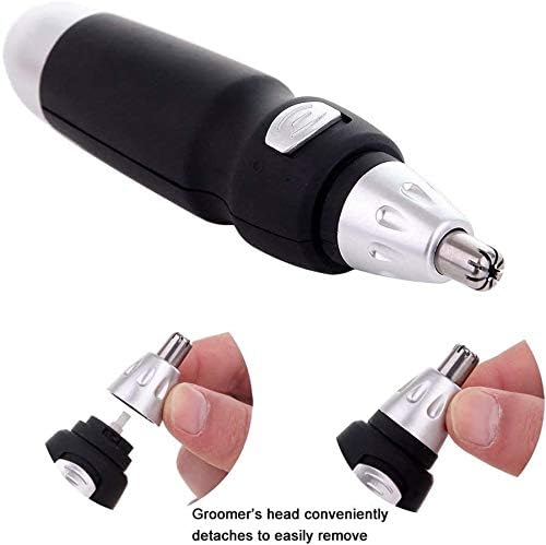 Nose Hair Trimmer Ear and Nose Hair Trimmer for Men Women Painless Nose Hair Remover Battery-Powered Ear and Nose Hair Trimmer