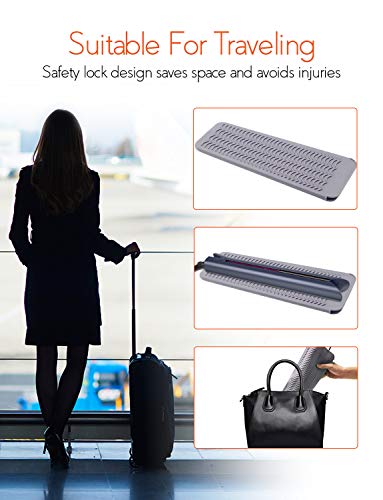 ANGENIL Professional Titanium Flat Iron 1 inch Hair Straightener and Curler 2 in 1 with Adjustable Temp for All Hair Types Anti-Static Dual Voltage Travel Size with Silicone Resistant Mat Pouch