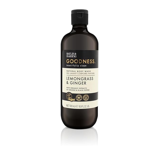 Baylis &amp Harding Liquid Body Wash Soap Goodness Lemongrass &amp Ginger 16.9oz/500ml