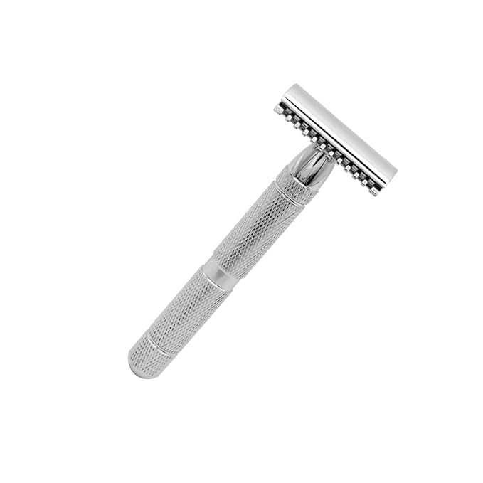 FRCOLOR 3pcs Safety Razor Double Blade Men Shaving Tool Stainless Steel Smooth Shave