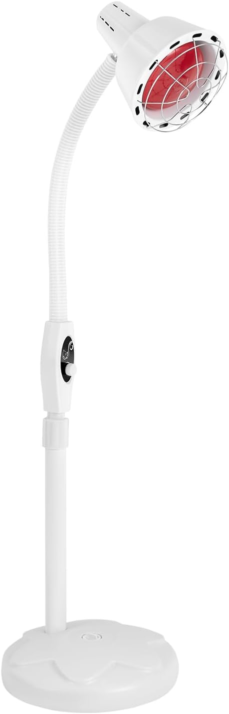 Infrared Therapeutic Lamp Far Infrared Heat Lamp Adjustable Temperature Controlled Anti-Scald 275W 110V Telescopic for Home Massage Parlor (49.61-62.99in)