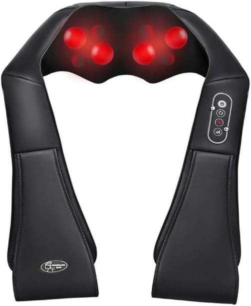 Shiatsu Back and Neck Massager with Heat Deep Kneading Massage Mother's Day Gift for Mom