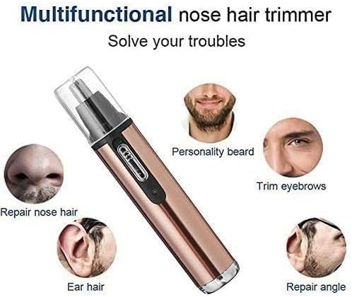 Ear and Nose Hair Trimmer Clipper Professional USB Rechargeable Painless Facial Hair Trimmer for Men and Women Lightweight Waterproof Nasal Hair Trimmer