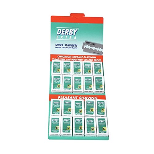 Derby Extra Double Edge Razor Blades 100ct Hanging Cart
