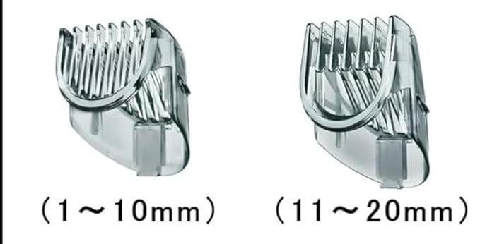 Replacement 1mm-10mm 11mm-20mm Limit Comb And Natural Attachments Beard &amp Hair Trimmer for Panasonic ER-GC75-S Men's Electric TrimmerCapture More Hair Pass （3PCS)