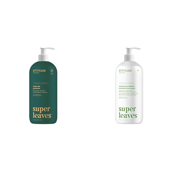ATTITUDE Body Wash EWG Verified Dermatologically Tested Plant and Mineral-Based &amp Nourishing Hair Conditioner Dermatologically Tested Plant- and Mineral-Based