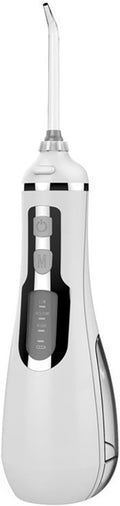 Water Flosser Portable Dental Oral Irrigator Rechargeable Waterproof Teeth Cleaner for Home and Travel -200ml Detachable Reservoir(White)