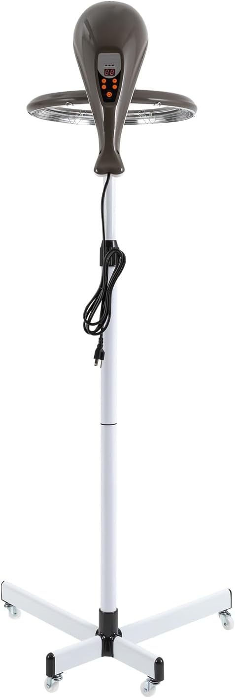 3 in 1 Stand Hair Dryer Orbiting Rotating Hair Color Processor 950W Professional Hair Dyeing Perming Steamer Machine for Perm Salon Oil Treatment Hair Drying